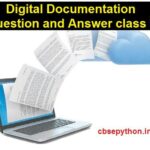 Digital Documentation Question and Answer class 9