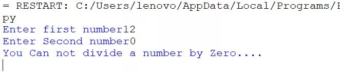 Exception Handling in Python Class 12 Notes